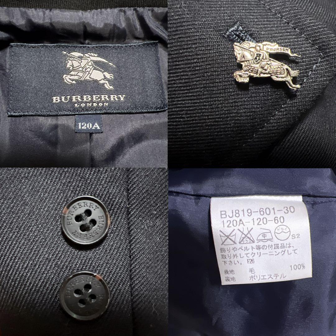 《超高級✨極美品》バーバリー フォーマル スーツ セットアップ ピンバッジ 黒