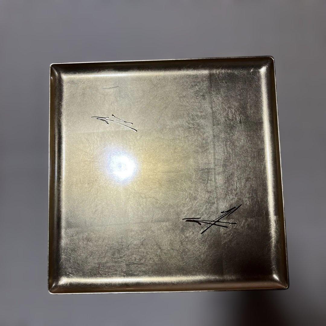 金箔　漆器 盆 31cm角　お盆　膳　9枚セット
