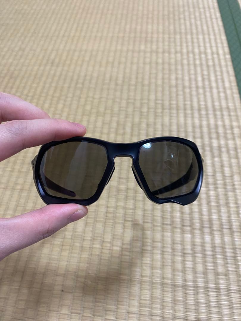 Oakley スポーツサングラス ブラック 偏光レンズ
