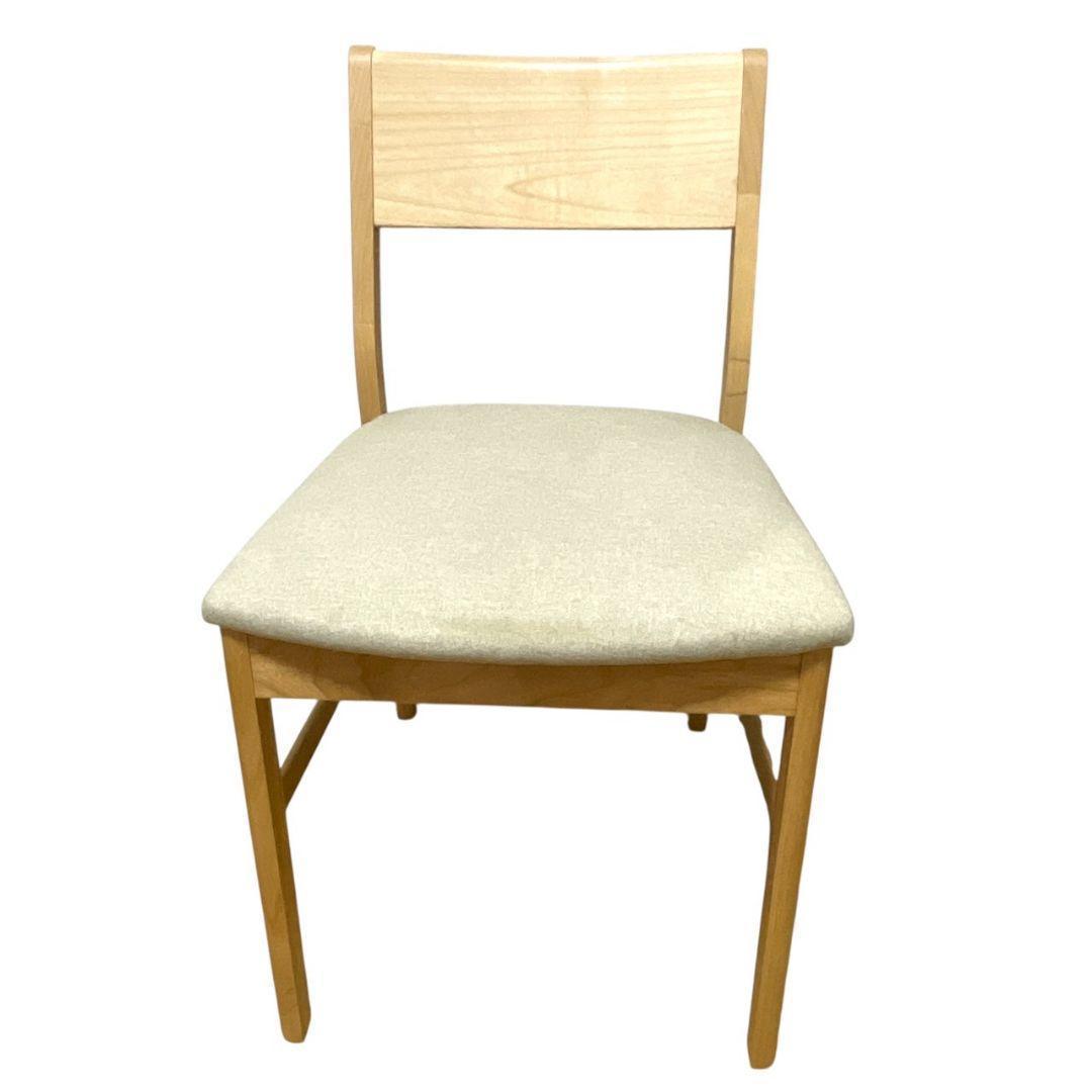 【美品】一生紀 リビングチェア B 木製 ナチュラル