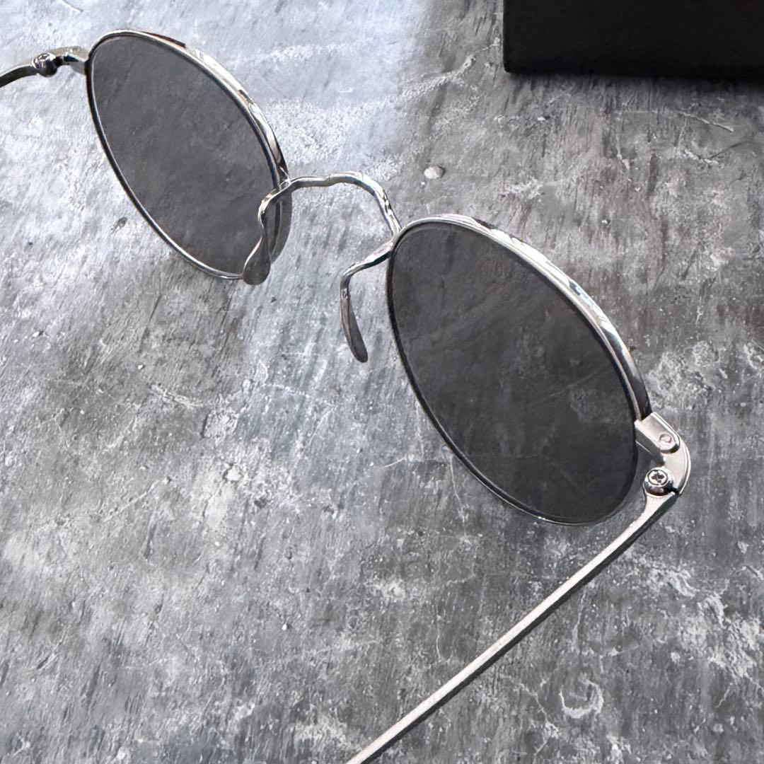 名作Ayame MANRAY チタン サングラス 46□21 アヤメ マンレイ