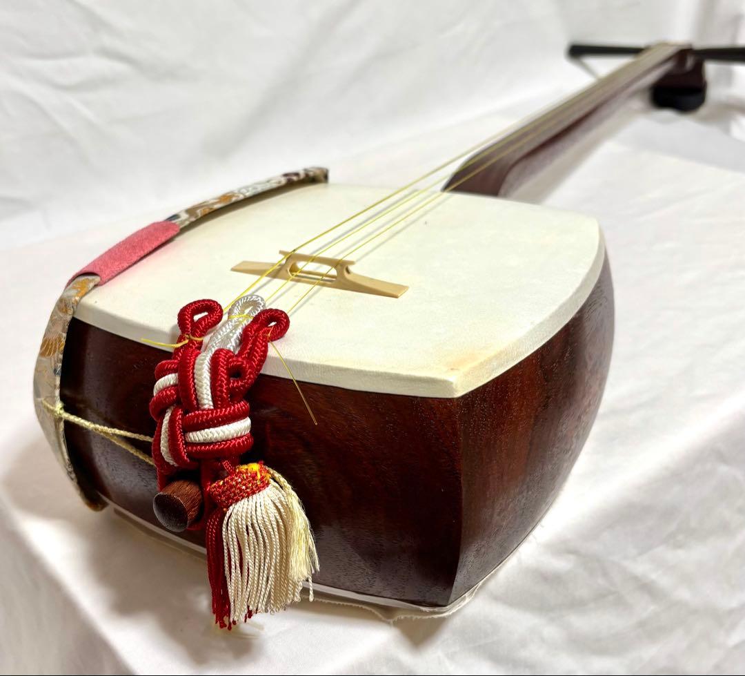 三味線セット 細棹 三つ折れ 長唄 萩江