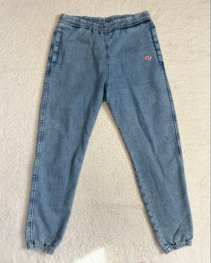 【美品】DIESEL D-LAB-NE スウェットデニムパンツ XL