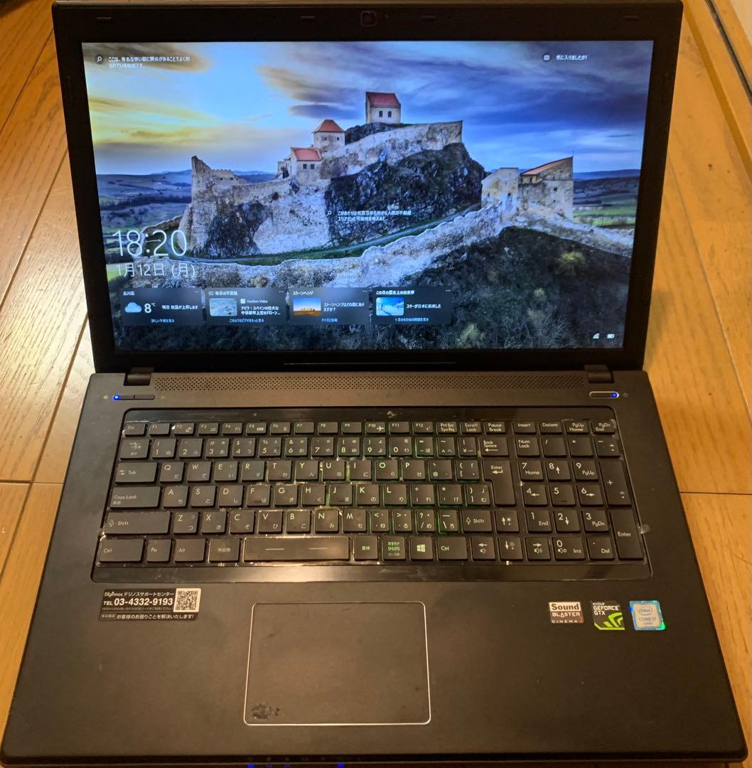 GALLERIA QSF960HGゲーミングノートPC Core i7