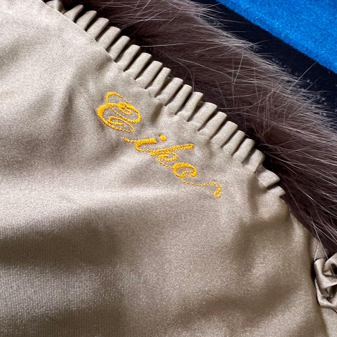 肉厚 ボリューム◎ ブルーフォックス 染め コート 9号 本毛皮 銀サガ