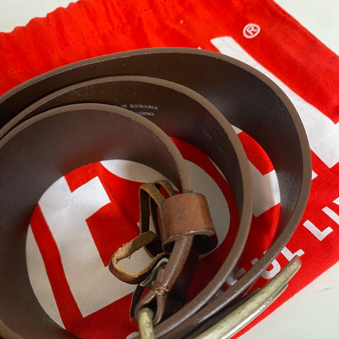 DIESEL レザーベルト ブラウン