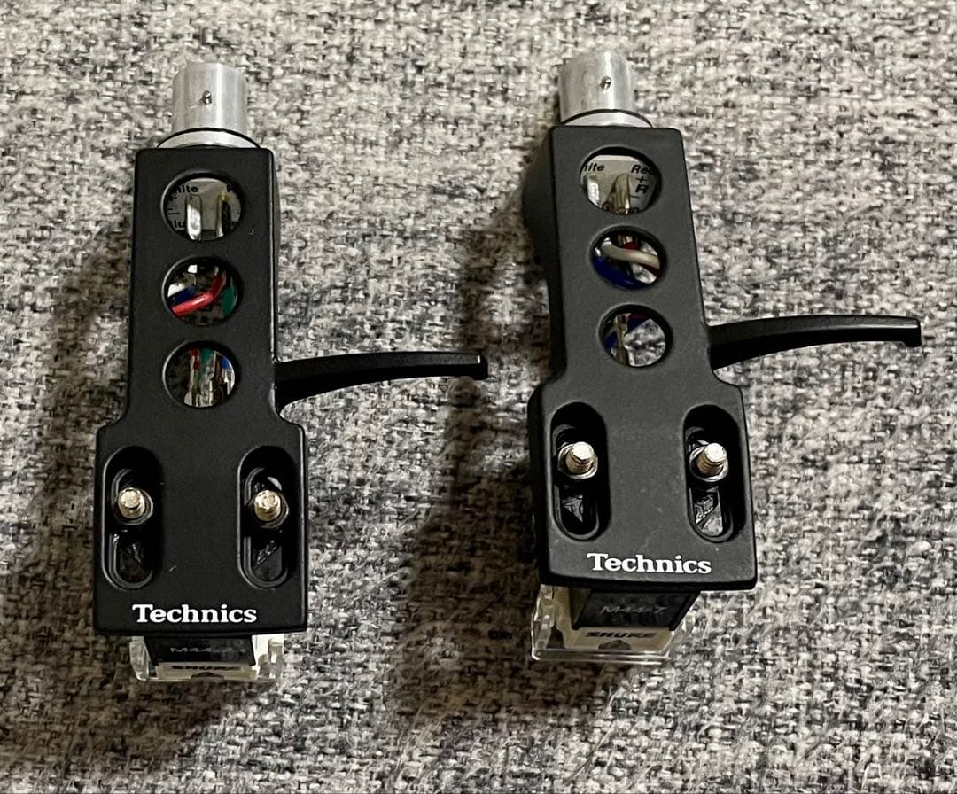 ヘッドシェル Technics カートリッジSHURE M44-7 2個セット