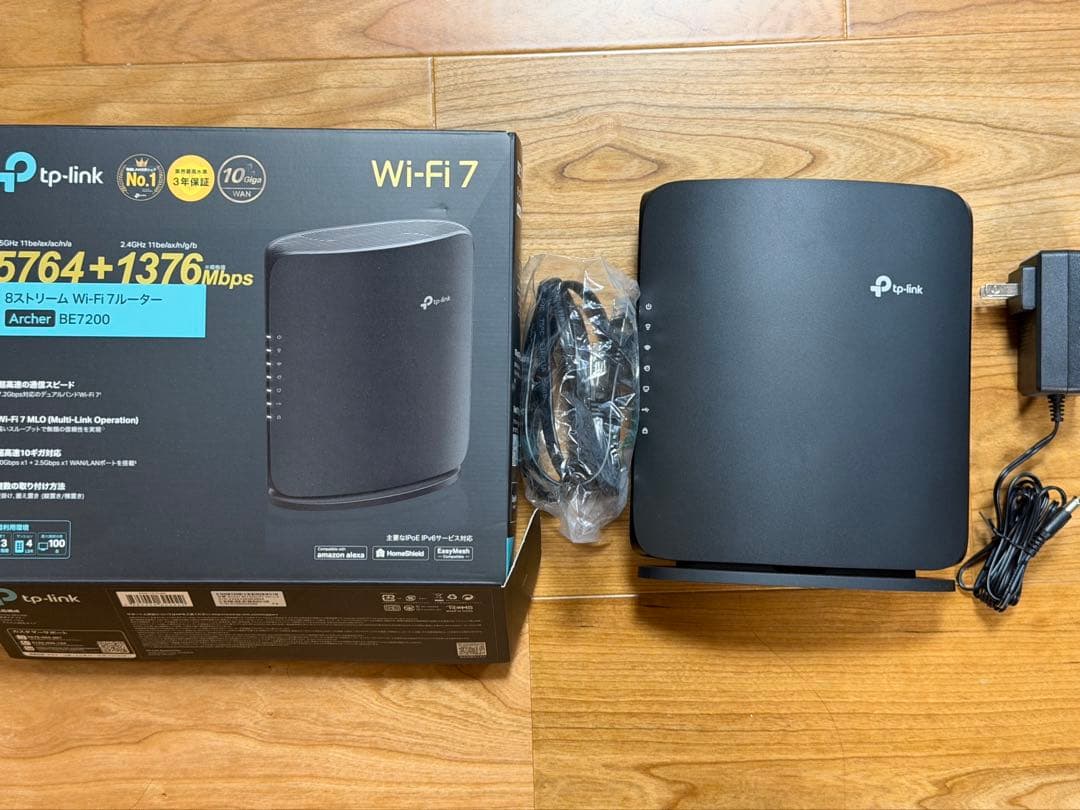 TP-Link Wi-Fiルーター Archer BE7200 Wi-Fi7対応