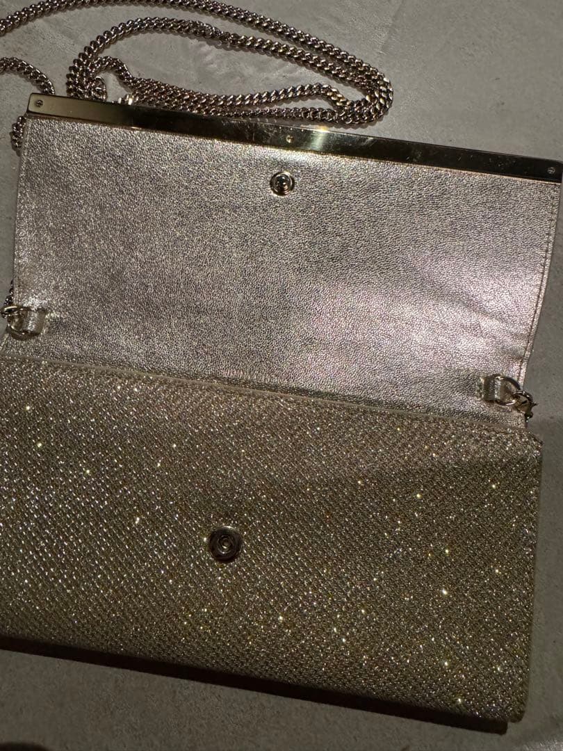 ジミーチュウ JIMMY CHOO チェーンウォレット ゴールド