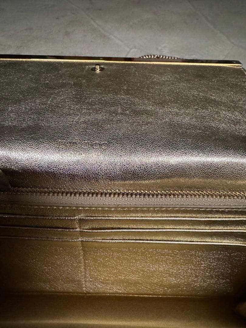 ジミーチュウ JIMMY CHOO チェーンウォレット ゴールド