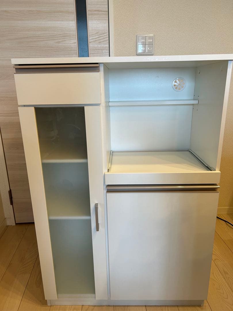 【梱包たのメル便】ニトリ　レンジ台　フォルムN RE1175 WH