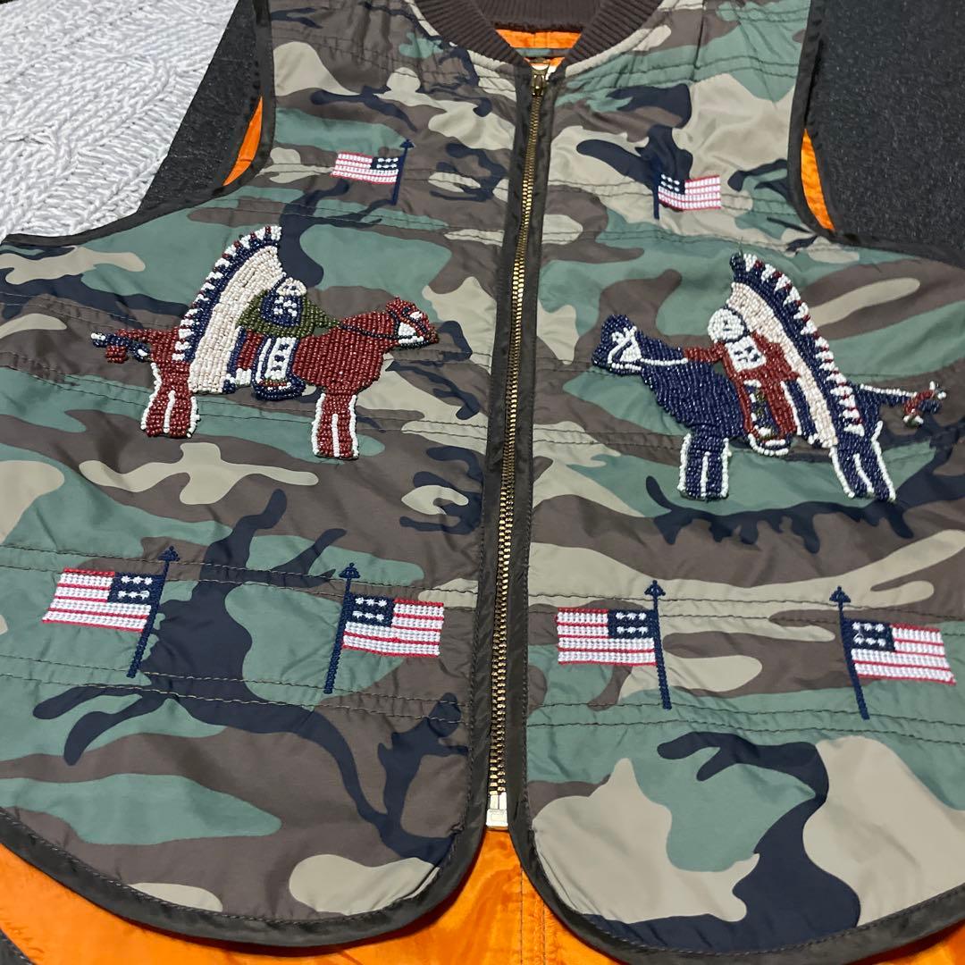 ラルフローレン　denim&supply ペスト　ビーズ刺繍