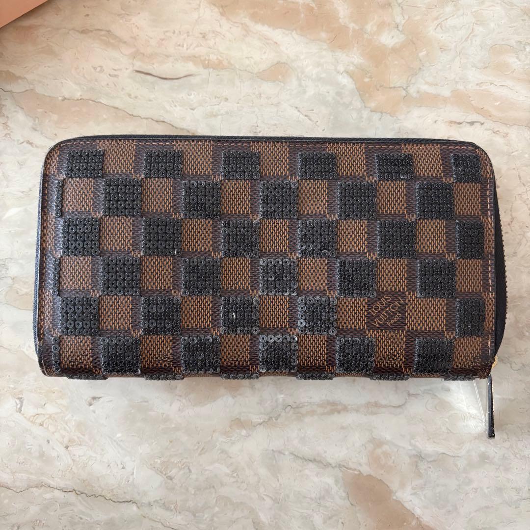 激レア✨ルイヴィトン ダミエパイエット ジッピーウォレット スパンコール