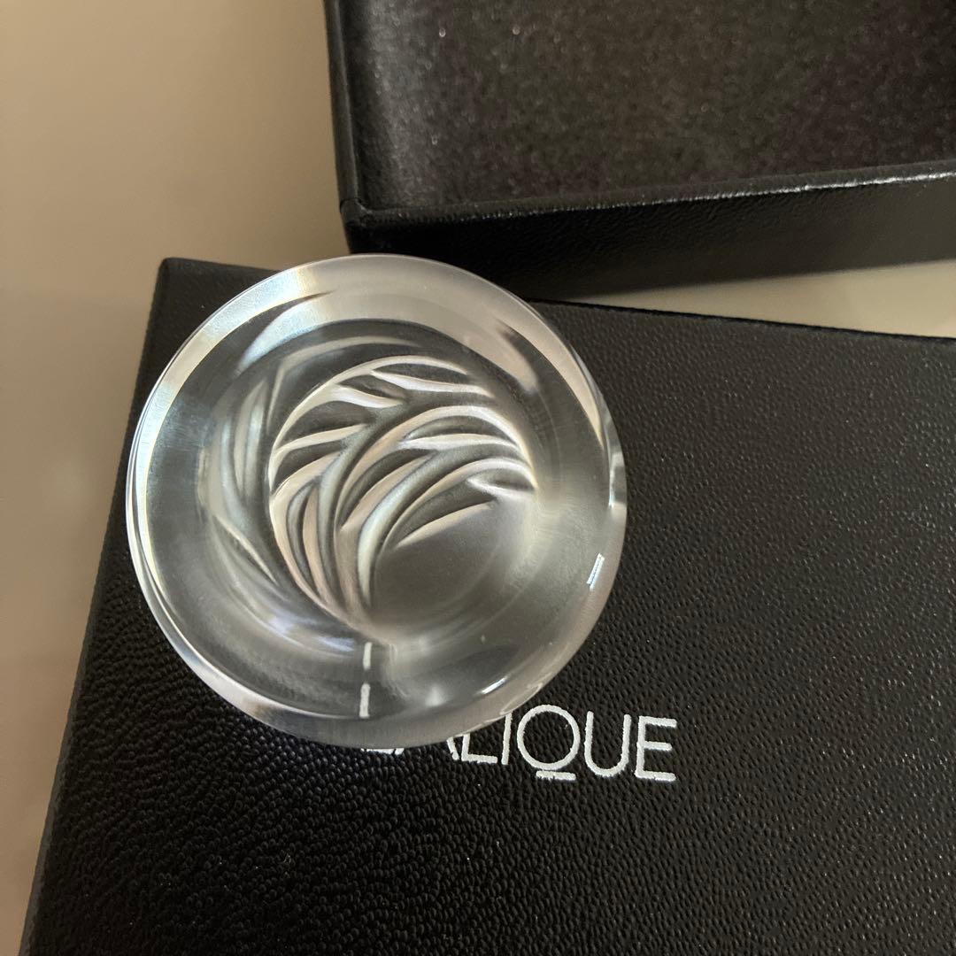 【新品未使用】LALIQUE ラリック　クリスタル 箸置 2個セット　クリスマス