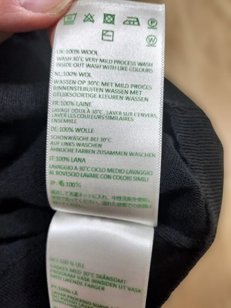 JOHN SMEDLEY ジョンスメドレー　ブラック セーター　サイズL