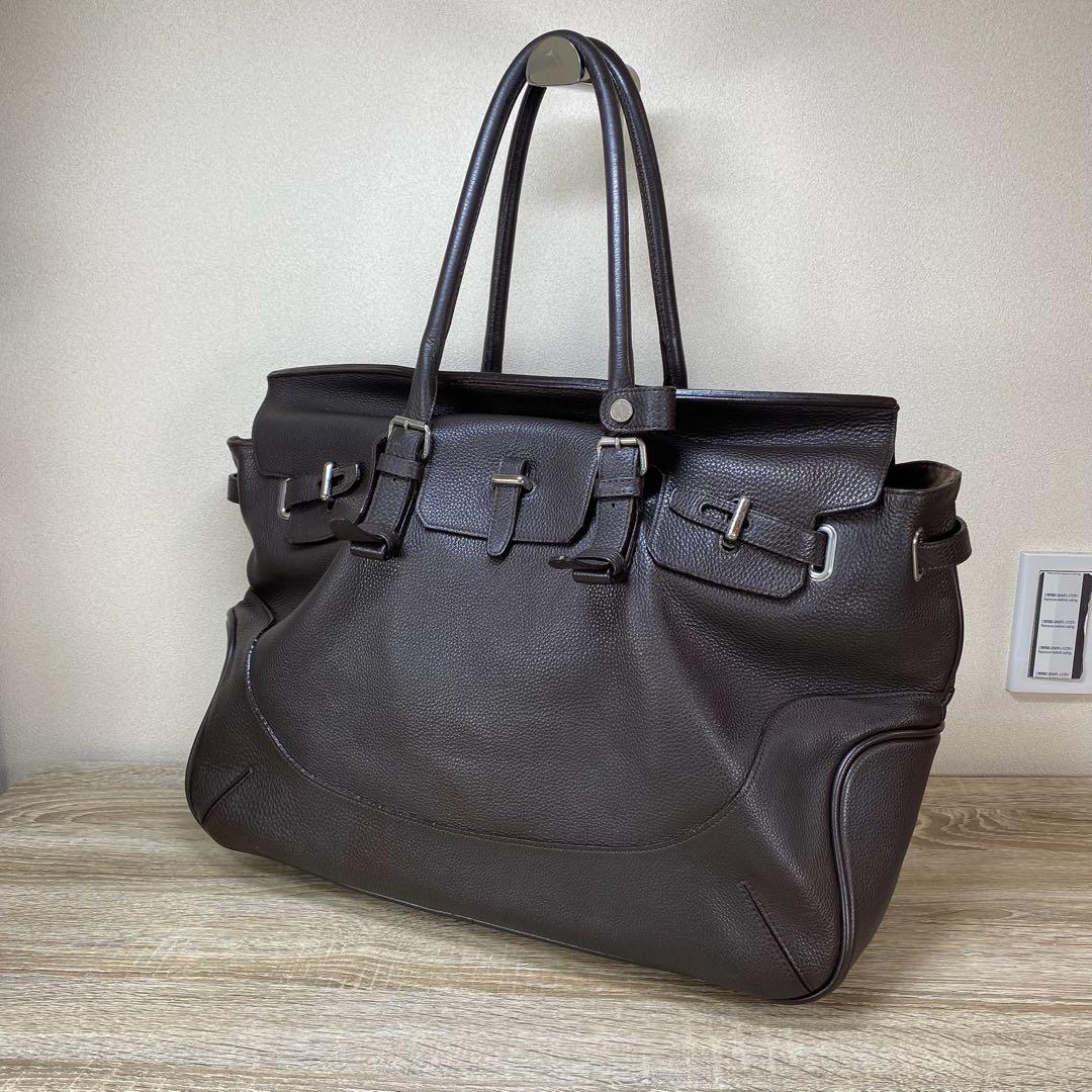 ペッレモルビダ メイデン ボヤージュ ブリーフケース ボストンバッグ　ブラウン