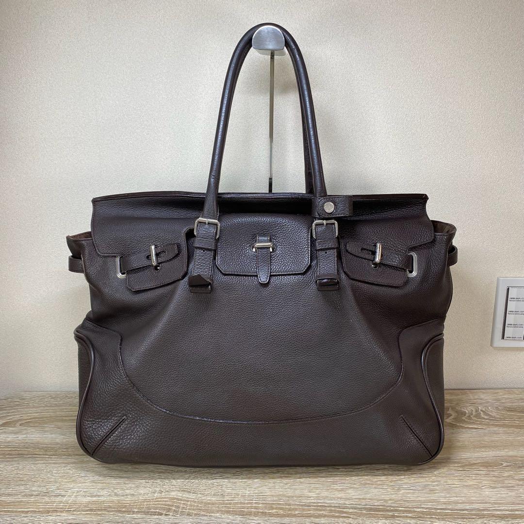 ペッレモルビダ メイデン ボヤージュ ブリーフケース ボストンバッグ　ブラウン