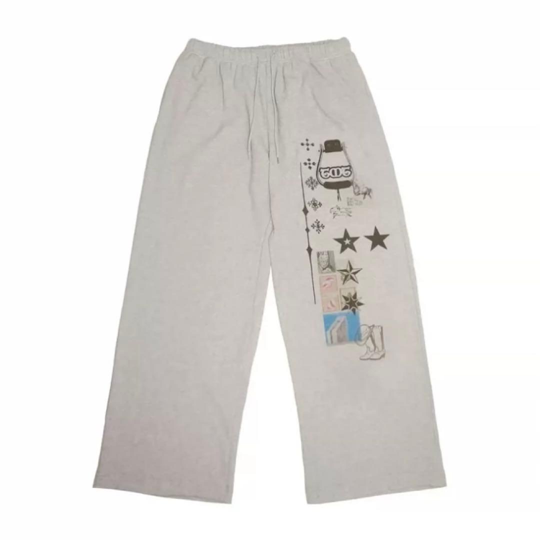 パンツ TOOMUCHTAX PRINTED WAFFLE PANTS