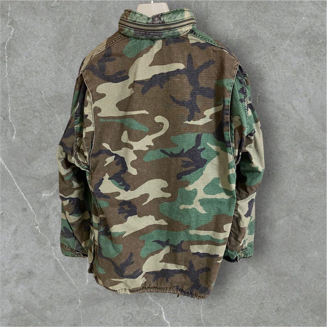 【POST O’ALLS】カモフラ柄ミリタリージャケット/XLサイズ
