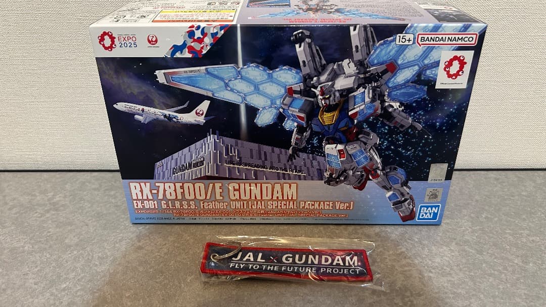 JALガンダム RX-78F00/E 特別パッケージ フライトタグ付 関西万博