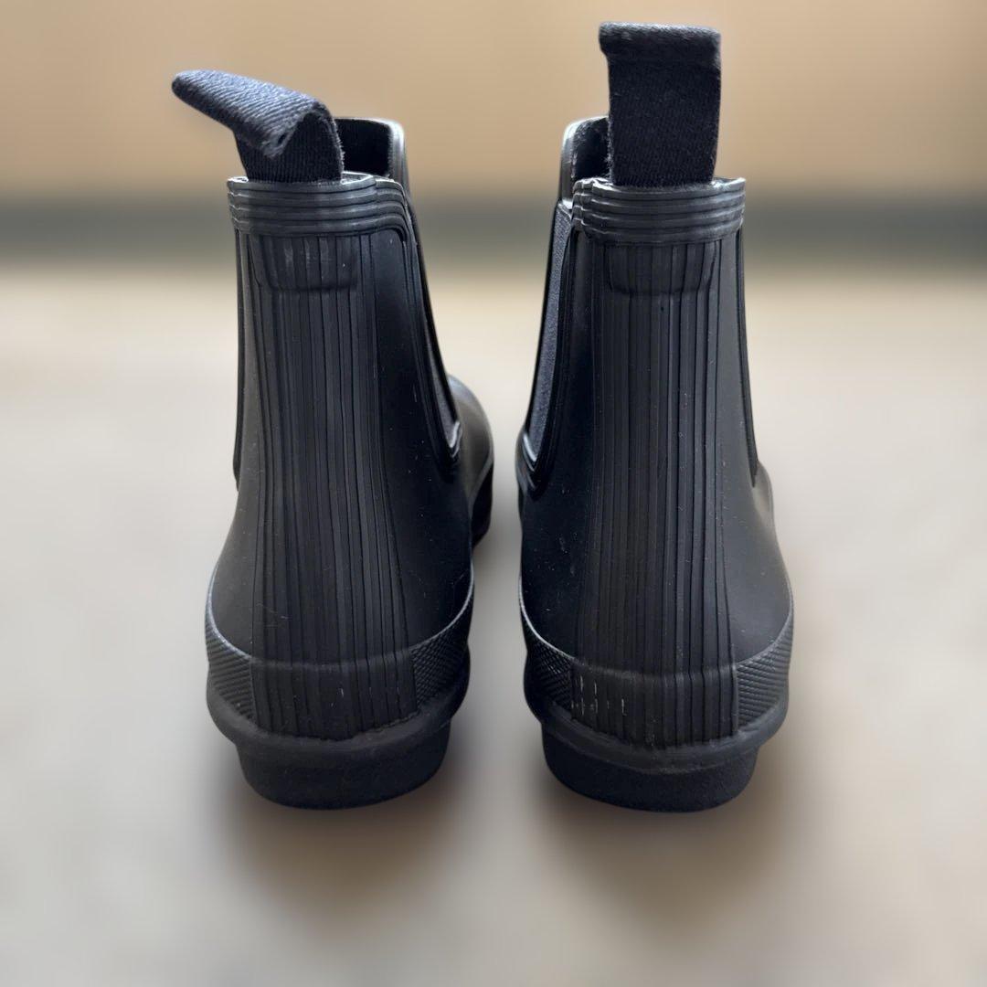 HUNTER レインブーツ ブラック 長靴 サイドゴア