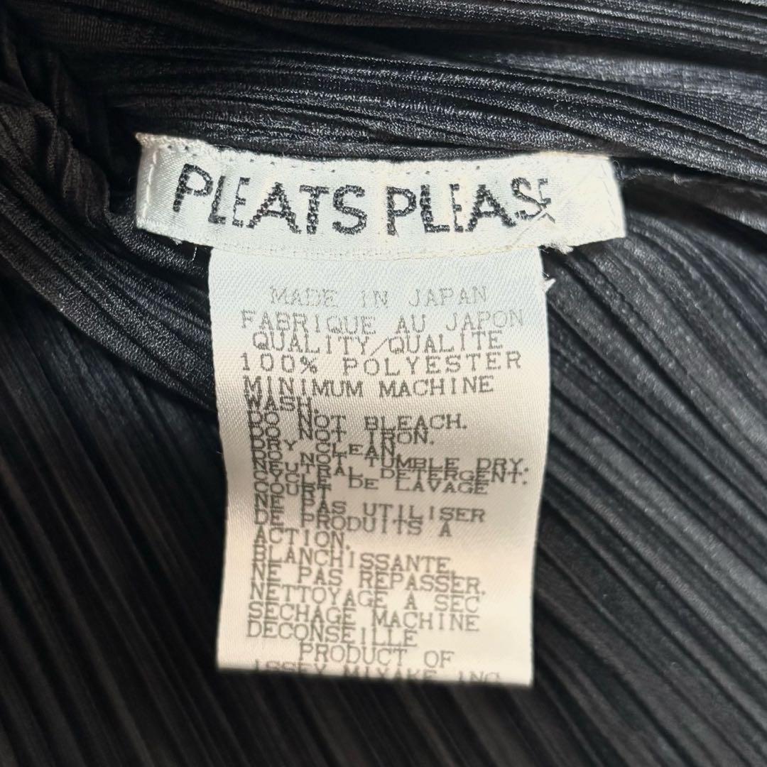美品✨イッセイミヤケ プリーツ ジャケット 黒 3 Lサイズ カーディガン