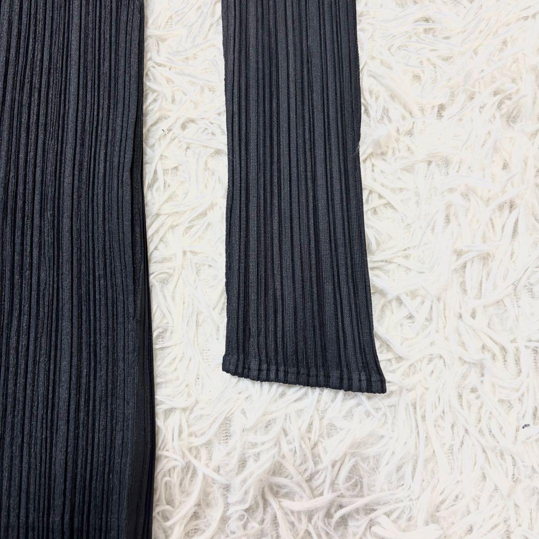 美品✨イッセイミヤケ プリーツ ジャケット 黒 3 Lサイズ カーディガン