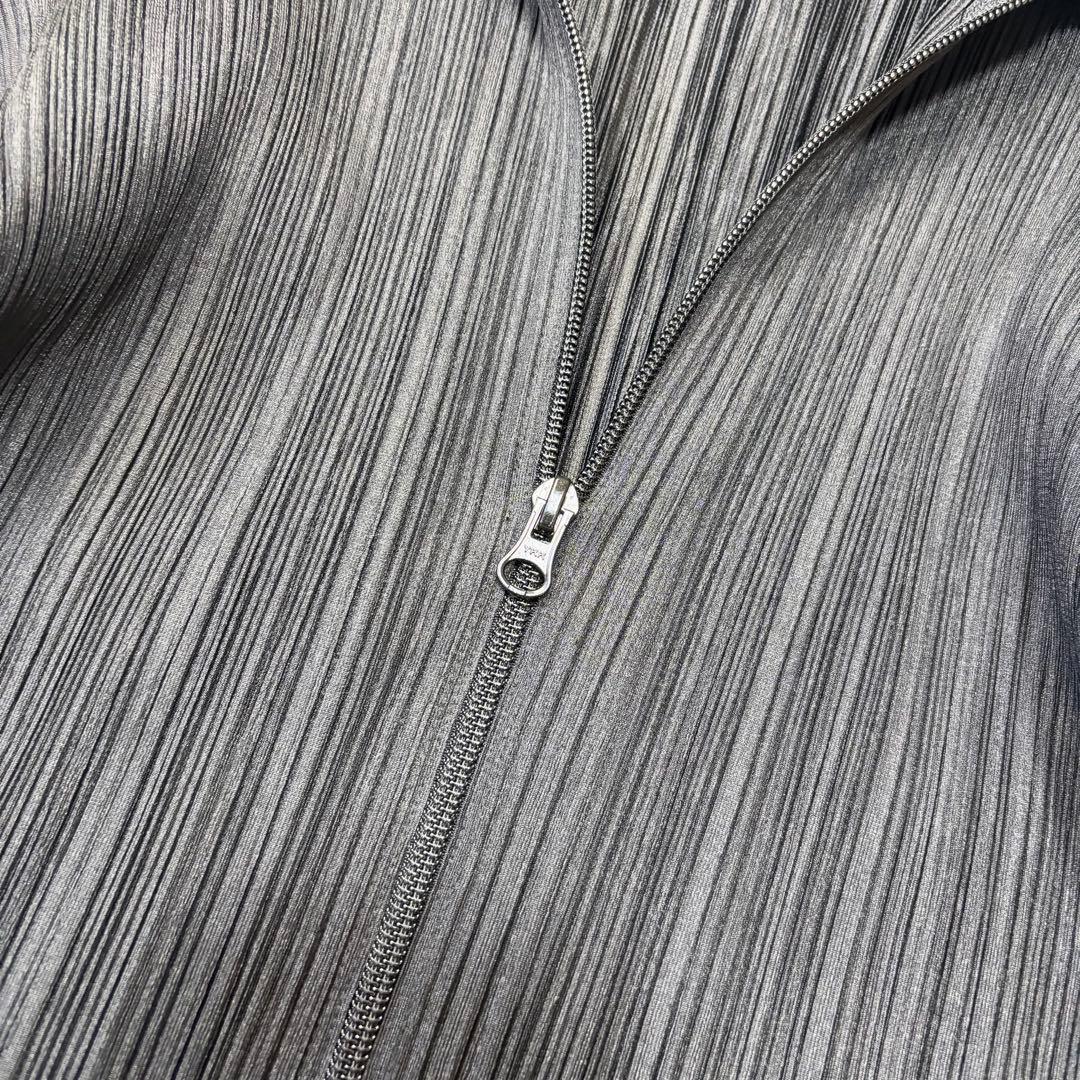 美品✨イッセイミヤケ プリーツ ジャケット 黒 3 Lサイズ カーディガン