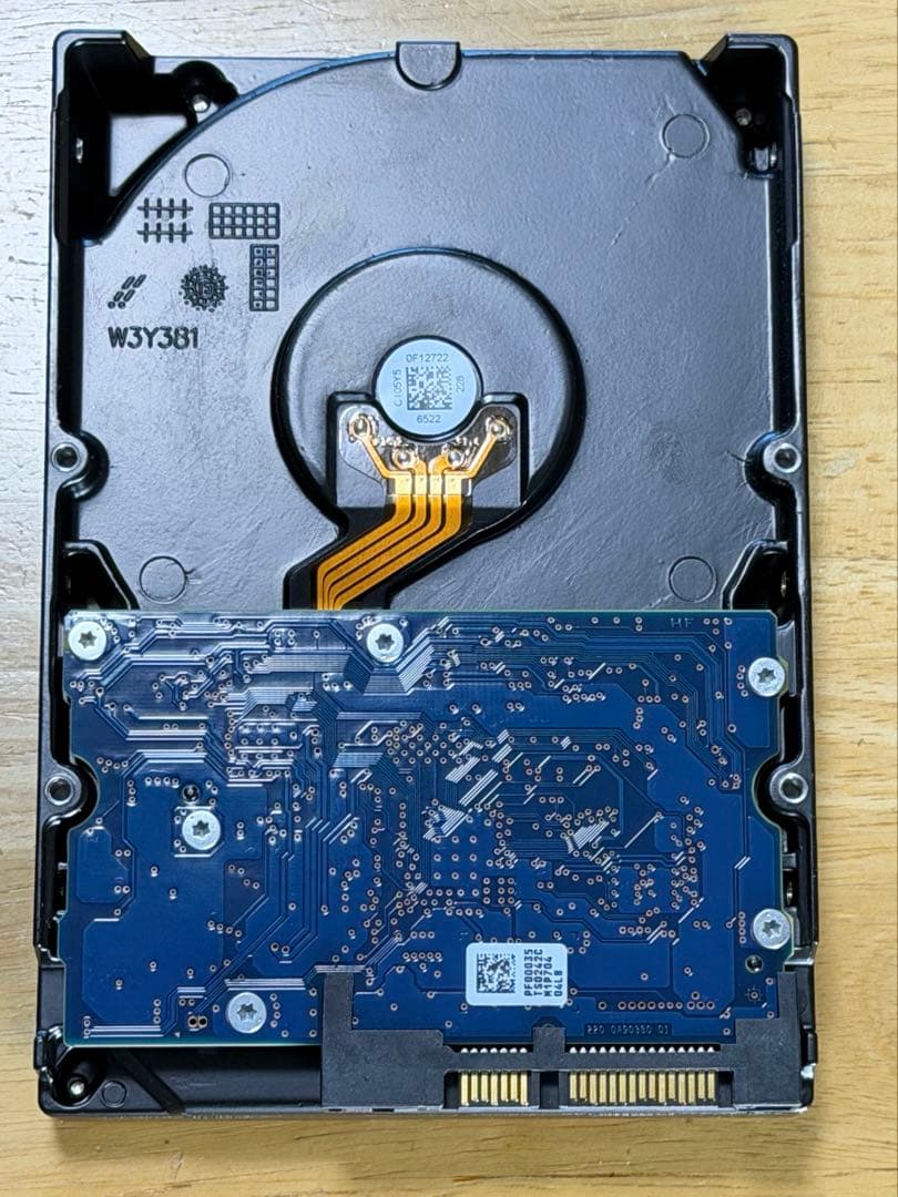 3TB 2セットTOSHIBA 内蔵HDD 7200回転SATA使用185hから