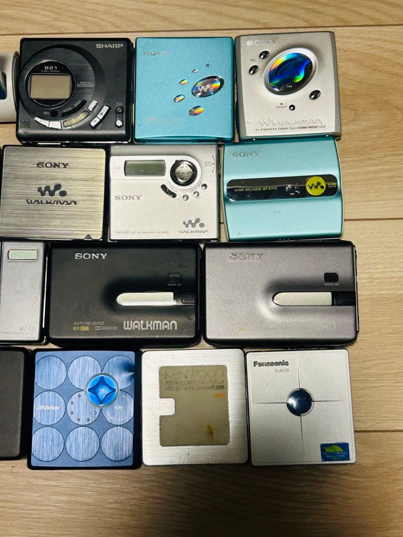 MDプレーヤーとカセットプレーヤーのセット ジャンク