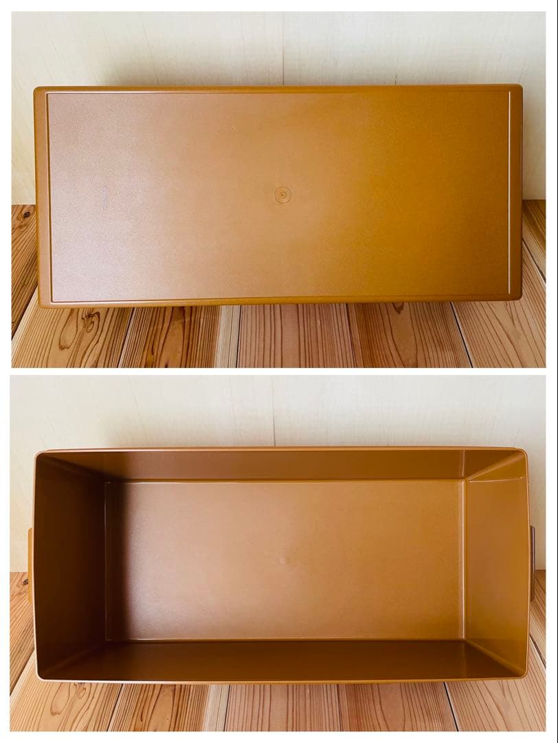 2個セット/送料込み/タッパーウェア/ディープ/ロングスーパーケース/セピア