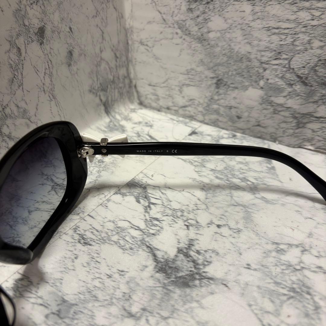 【F-fox8】CHANEL ブラック サングラス リボンモチーフ