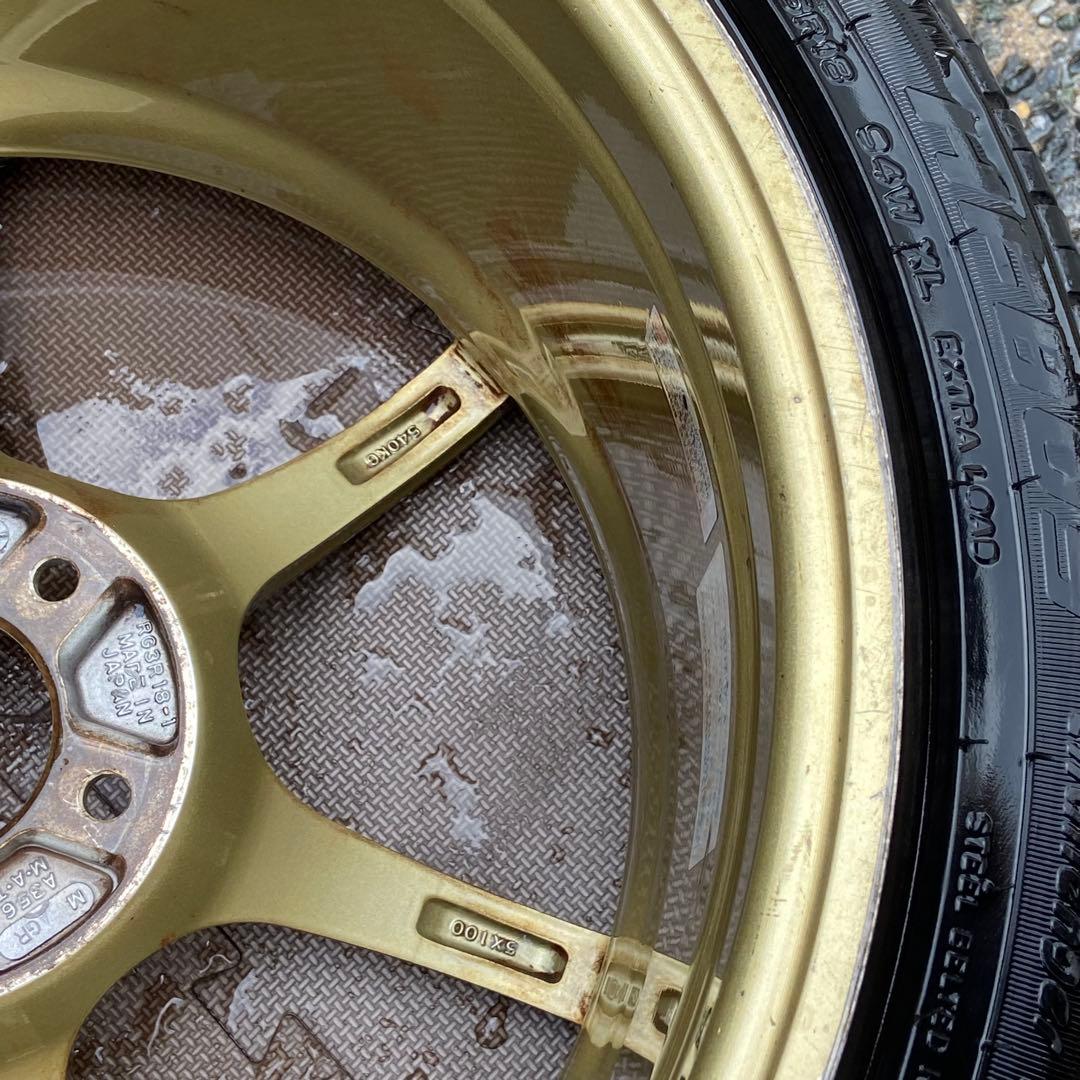 ADVAN Racing RGⅢ アドバンレーシングRG3 ゴールド 18インチ