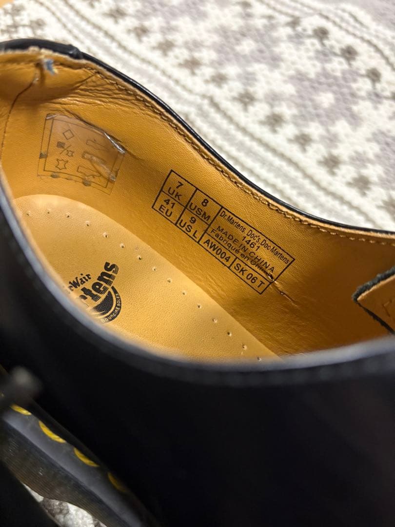 Dr.Martens 1461 3ホール UK8 黒 ブラック マーチン