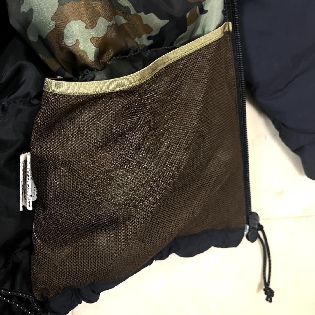 NANGA × クリフメイヤー S ダウンジャケット ブラック 迷彩 カモフラ