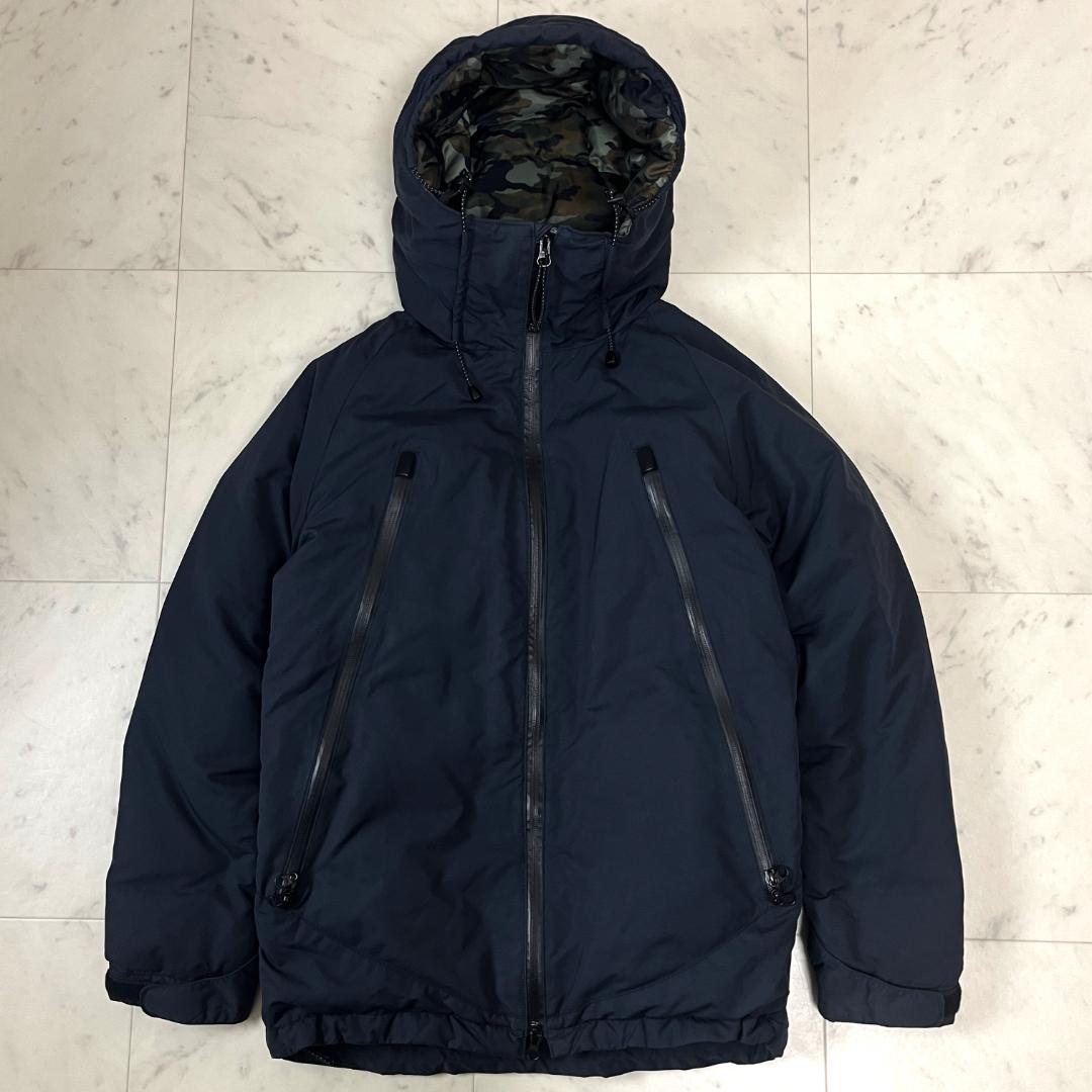 NANGA × クリフメイヤー S ダウンジャケット ブラック 迷彩 カモフラ