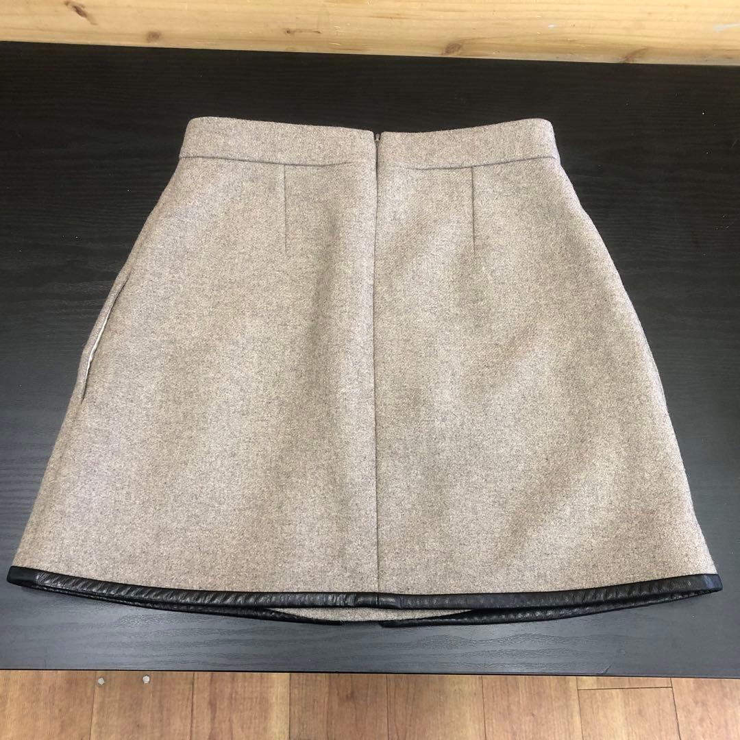 超美品　CELINE セリーヌ ウール スカート 2D23 サイズ:38