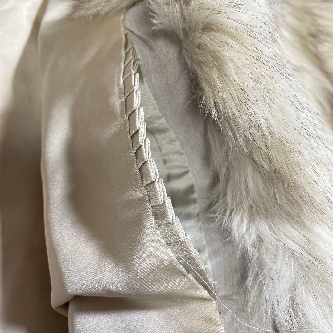 ヴィンテージ フォックスファーコート 肉厚 もこもこ 女優襟 入手困難 11