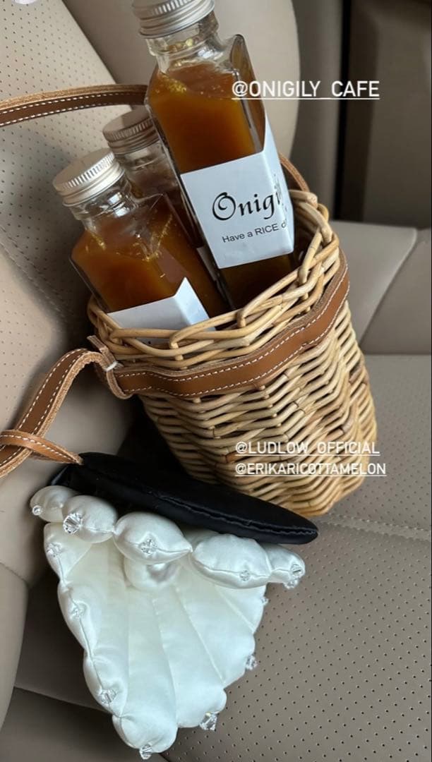 LUDLOW ラドロー　シェル　パール　カゴバッグ