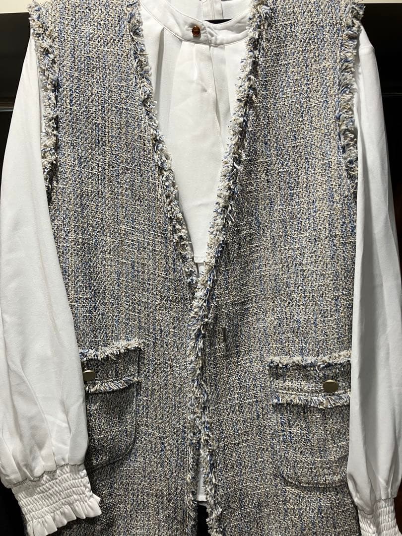 ミックスツイードライクジレ　未使用に近い