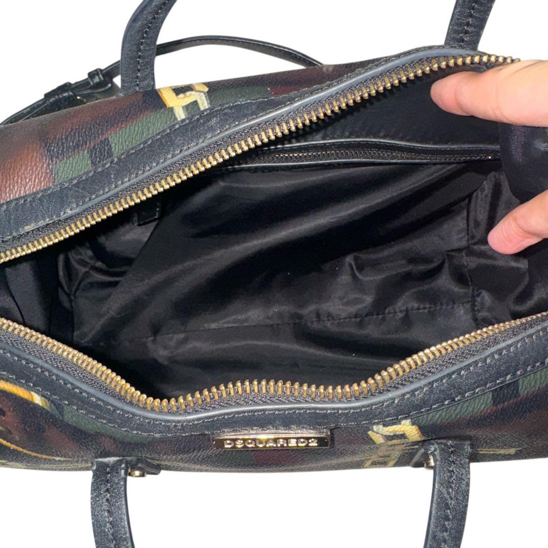 バッグ Dsquared2 Chain Design Small Boston Bag