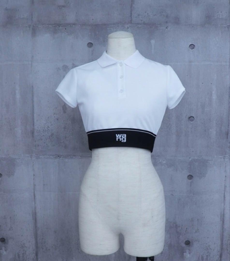 トップス alexanderwang / AW CHEERLEADER POLO TOP
