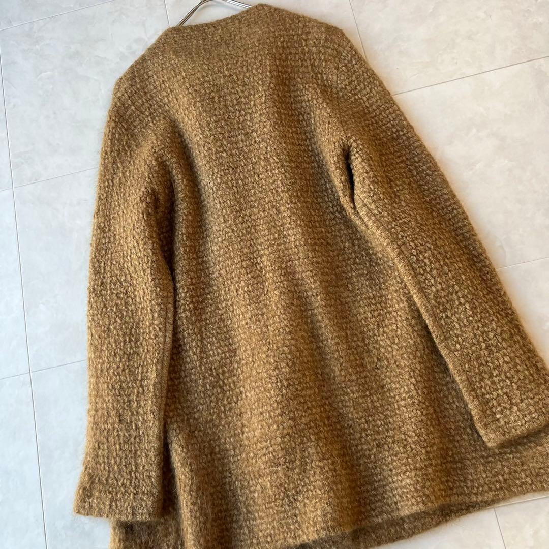 SYBILLA BLACK シビラ モヘヤニットロングコート キャメル M