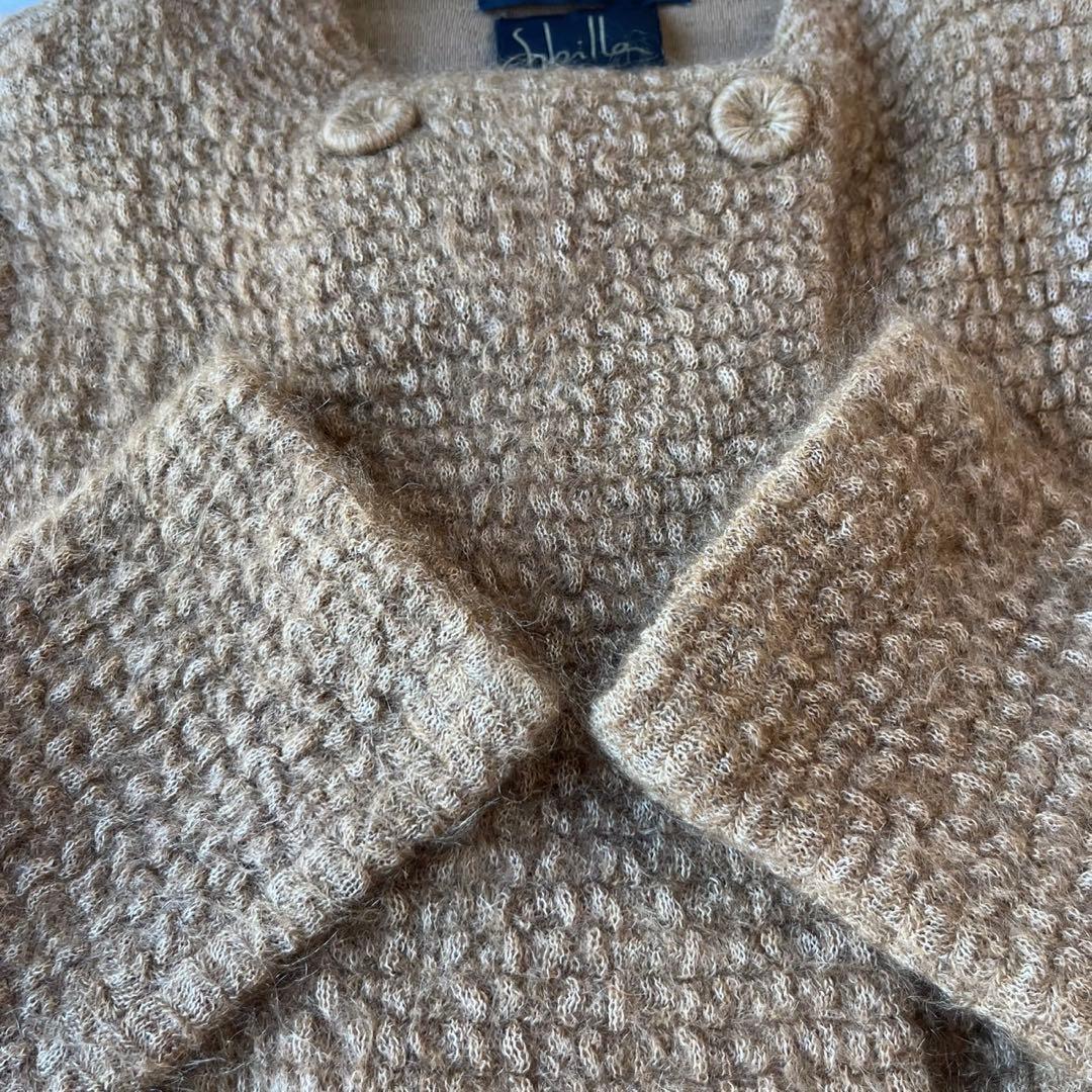 SYBILLA BLACK シビラ モヘヤニットロングコート キャメル M