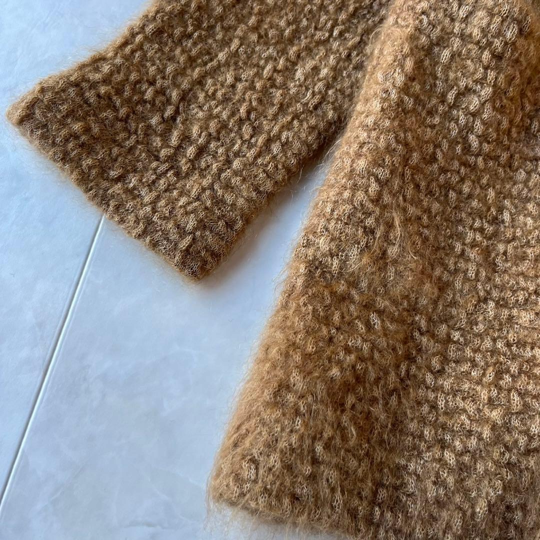 SYBILLA BLACK シビラ モヘヤニットロングコート キャメル M