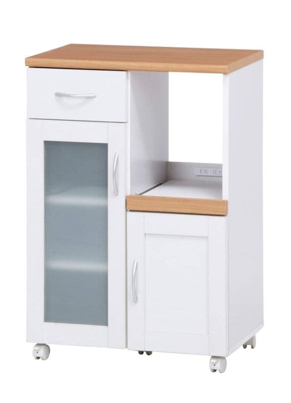 不二貿易 キッチン収納 食器棚 ホワイト スライド棚 99521 つ227