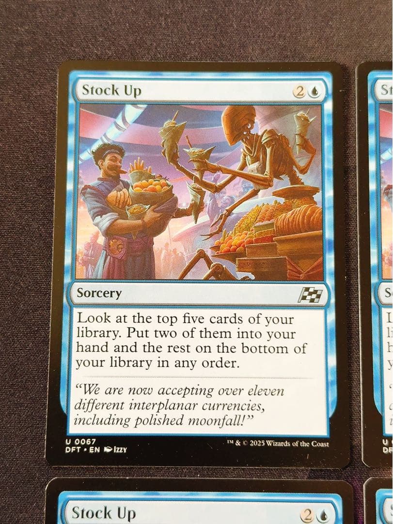 食糧補充　英語　4枚セット