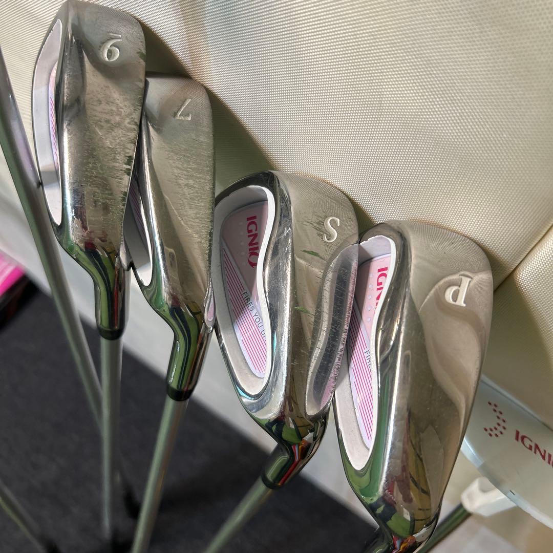 イグニオIGNIOレディース用ゴルフクラブセット☆初心者 7本セット