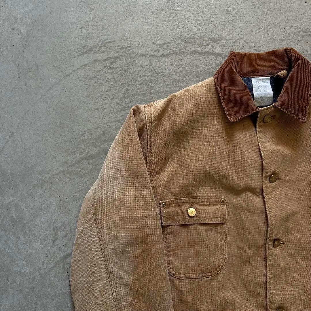 星タグUSA製80s カーハート チョアコート 希少サイズ40 極上