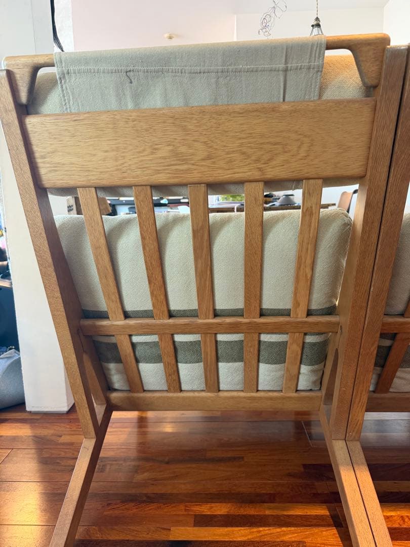 GE375ハンス•J•ウェグナーGETAMA ハイバックソファ　 オーク材